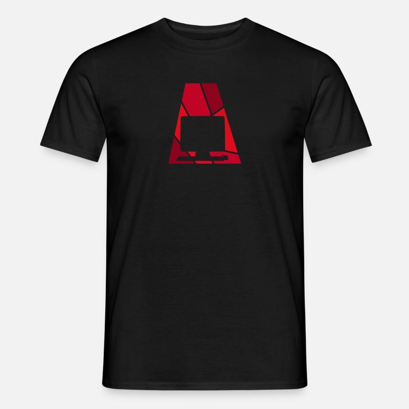 Computer Computer Informatik - Männer T-Shirt - Schwarz