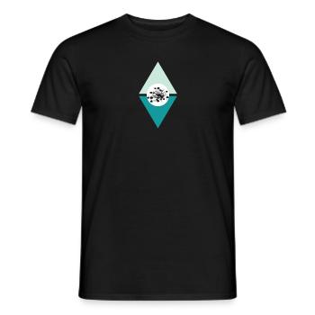 Crypto Blockchain Cryptocurrency - Men's T-Shirt - black - Front - AI Model Male 178 light (178cm)