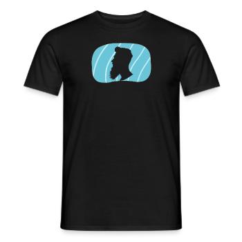 Bart Gentleman Hipster - T-shirt homme - noir - Devant - AI Model Male 178 light (178cm)
