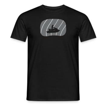 Jet Ski Bateau à moteur Motoneige - T-shirt homme - noir - Devant - AI Model Male 178 light (178cm)