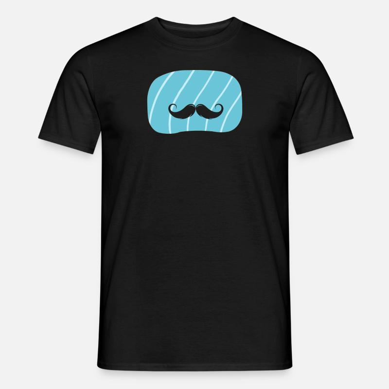 Bart November Schnurrbart - Männer T-Shirt - Schwarz