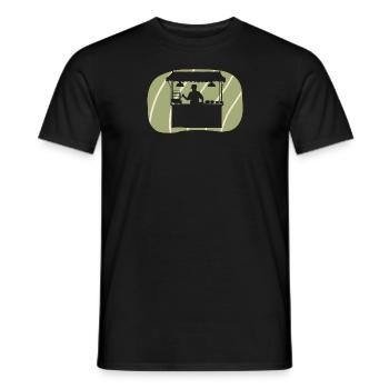 Snack Burger - Men's T-Shirt - black - Front - AI Model Male 178 light (178cm)
