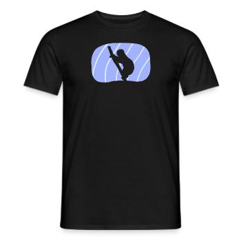 Lazy Rest Sloth - Men's T-Shirt - black - Front - AI Model Male 178 light (178cm)