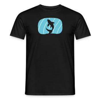 Pêcheur de poissons koï - T-shirt homme - noir - Devant - AI Model Male 178 light (178cm)