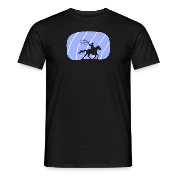 Cowboy Sattel Rodeo - Männer T-Shirt - Schwarz - Vorne - AI Model Male 178 light (178cm)