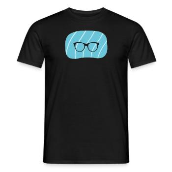 Lire, écrire, littérature, - T-shirt homme - noir - Devant - AI Model Male 178 light (178cm)