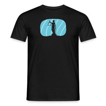 Lawyer Law Treatment - Men's T-Shirt - black - Front - AI Model Male 178 light (178cm)