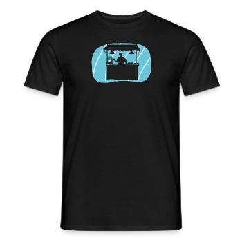 Food truck délicieux - T-shirt homme - noir - Devant - AI Model Male 178 light (178cm)