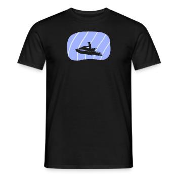 Jet Ski Water Ski - Men's T-Shirt - black - Front - AI Model Male 178 light (178cm)