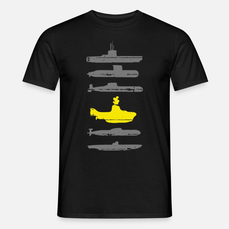 U-Boot-Grafik - Männer T-Shirt - Schwarz