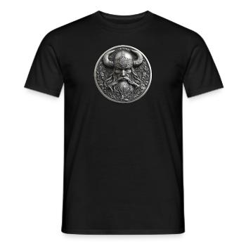 Germanic Germans Wotan Germanic God God - Men's T-Shirt - black - Front - AI Model Male 178 light (178cm)
