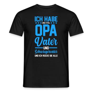 Schwiegervater Opa Vater Papa - Männer T-Shirt - Schwarz - Vorne - AI Model Male 178 light (178cm)