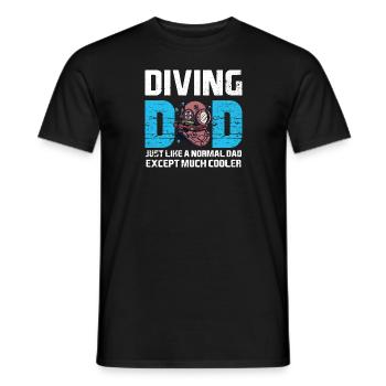 Tauchen Diving Vintage Underwater Sprüche - Männer T-Shirt - Schwarz - Vorne - AI Model Male 178 light (178cm)
