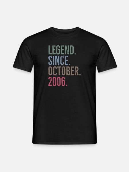 Legend Since October 2006 - Men's T-Shirt - black