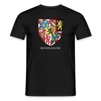 BURGUNDY Philip the Good - Men's T-Shirt - black - Front - AI Model Male 178 light (178cm)