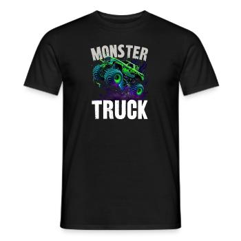 monster truck - T-shirt homme - noir - Devant - AI Model Male 178 light (178cm)