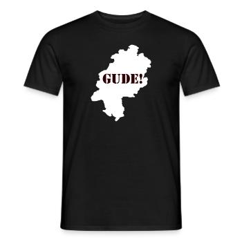 Gude! - Männer T-Shirt - Schwarz - Vorne - AI Model Male 178 light (178cm)