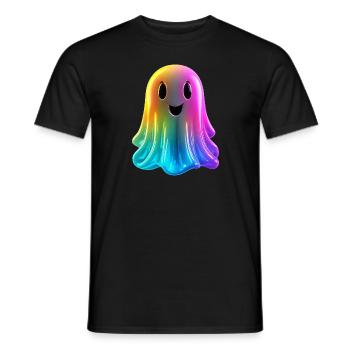 Fantôme coloré - T-shirt homme - noir - Devant - AI Model Male 178 light (178cm)