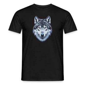 Loup - T-shirt homme - noir - Devant - AI Model Male 178 light (178cm)