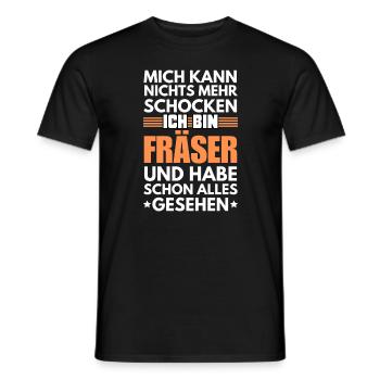 Nicht schockbarer Fräser - Männer T-Shirt - Schwarz - Vorne - AI Model Male 178 light (178cm)