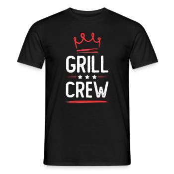 Grill Crew - Men's T-Shirt - black - Front - AI Model Male 178 light (178cm)