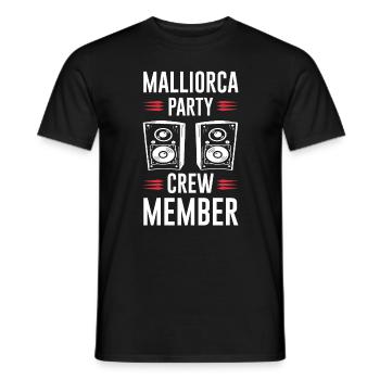Mallorca Party Crew - Men's T-Shirt - black - Front - AI Model Male 178 light (178cm)