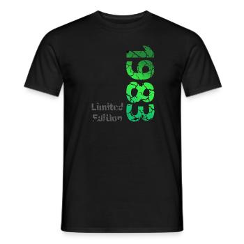 1983 Limited Edition - Men's T-Shirt - black - Front - AI Model Male 178 light (178cm)