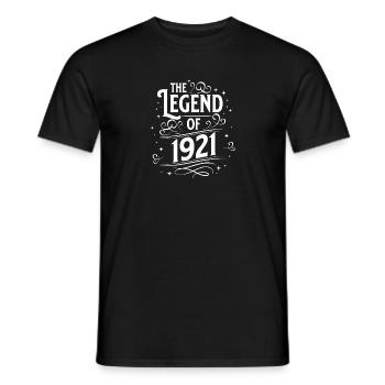 Die Legende von 1921 Geburtstag - Männer T-Shirt - Schwarz - Vorne - AI Model Male 178 light (178cm)