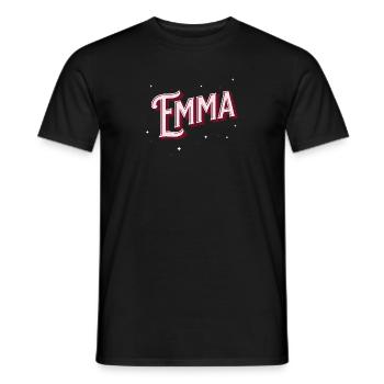 Emma names personalized - Men's T-Shirt - black - Front - AI Model Male 178 light (178cm)
