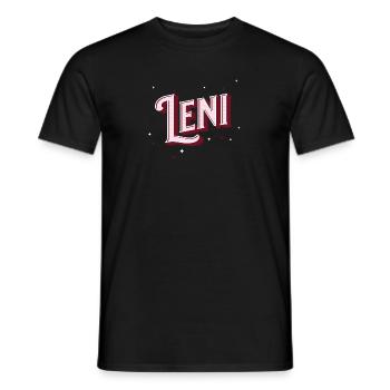 Leni Name Personnalisé - T-shirt homme - noir - Devant - AI Model Male 178 light (178cm)