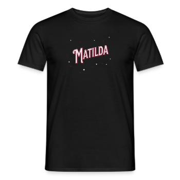 Matilda Namen personalisiert - Männer T-Shirt - Schwarz - Vorne - AI Model Male 178 light (178cm)