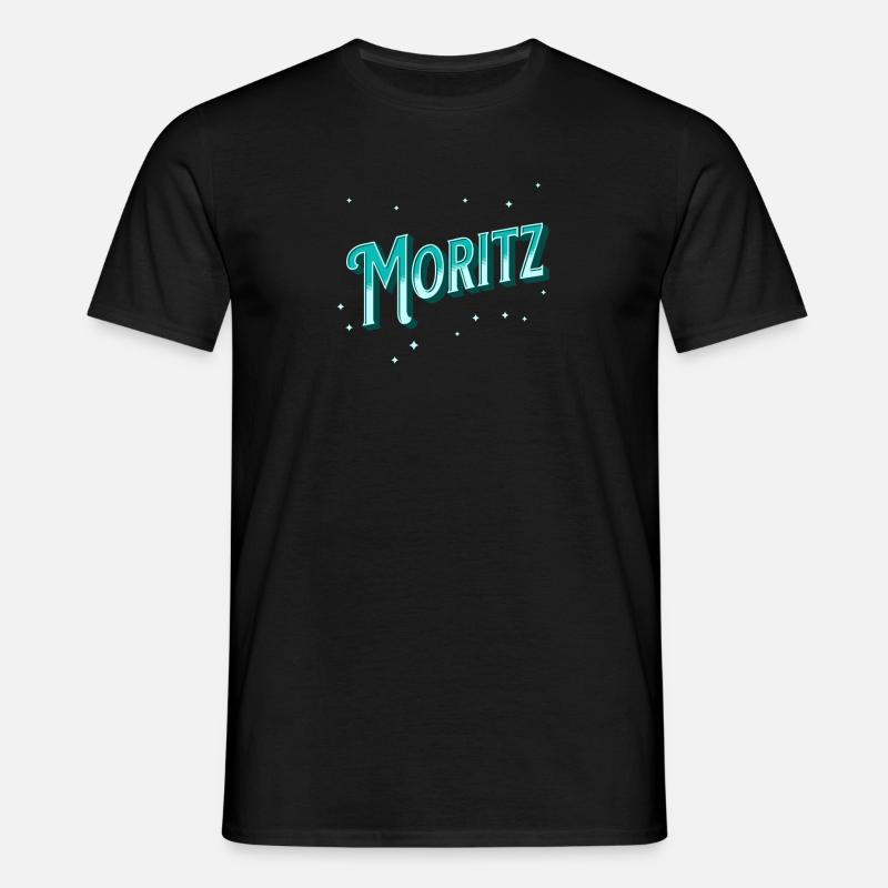 Moritz name personalized - Men's T-Shirt - black