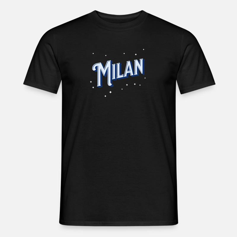 Milan name personalized - Men’s T-shirt - black