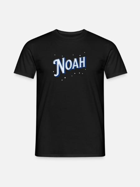 Noah names personalized - Men's T-Shirt - black