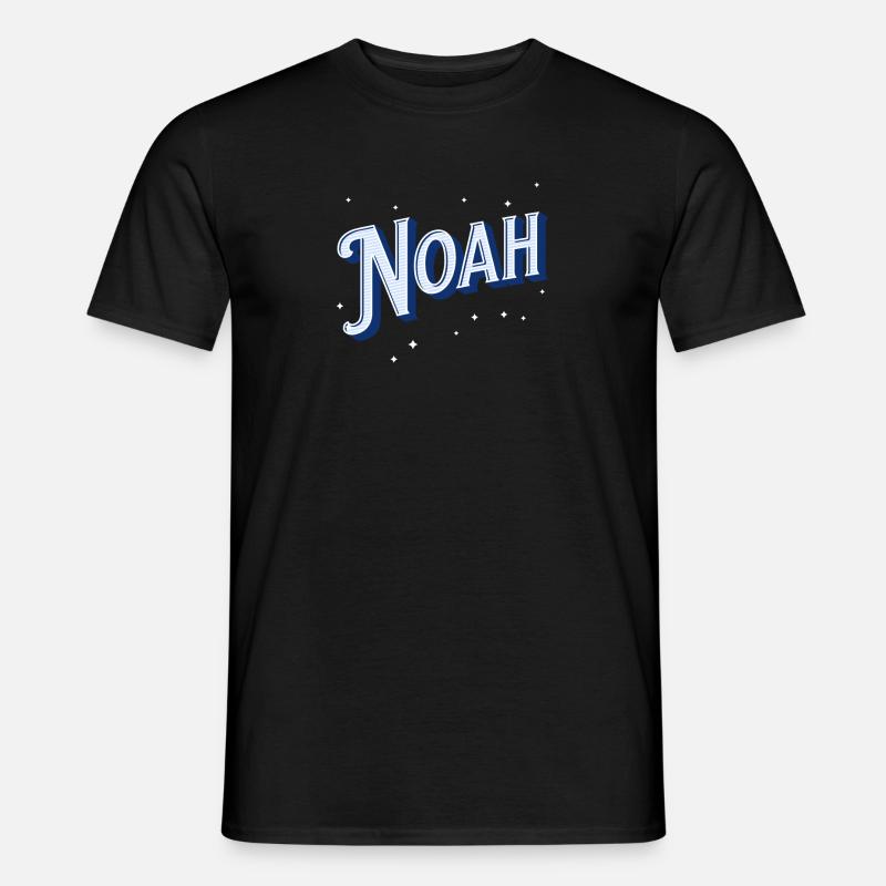 Noah Namen personalisiert - Männer T-Shirt - Schwarz