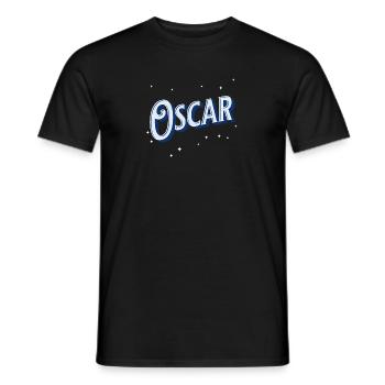 Oscar names personalized - Men's T-Shirt - black - Front - AI Model Male 178 light (178cm)
