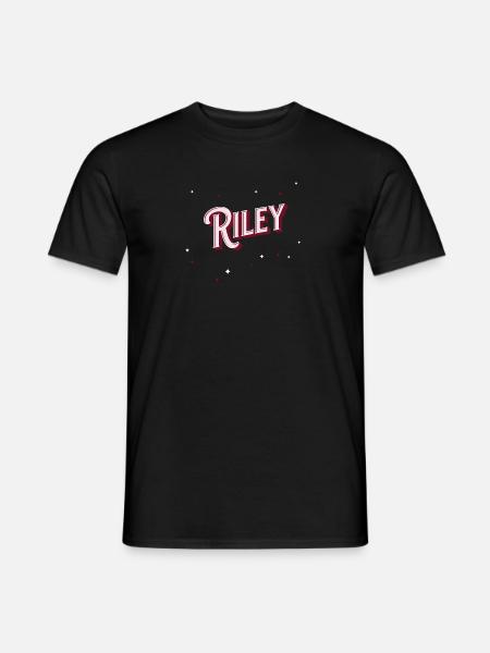 Riley Namen personalisiert - Männer T-Shirt - Schwarz
