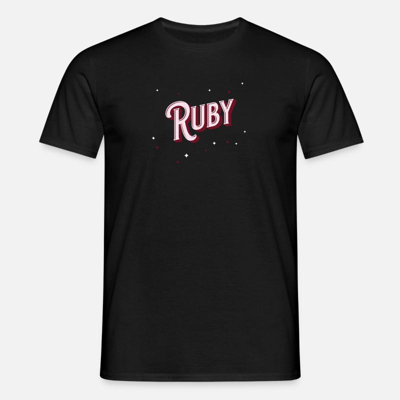 Ruby names personalized - Men's T-Shirt - black
