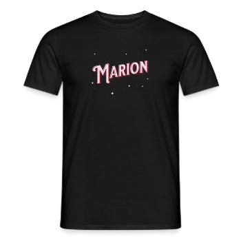 Marion noms personnalisés - T-shirt homme - noir - Devant - AI Model Male 178 light (178cm)