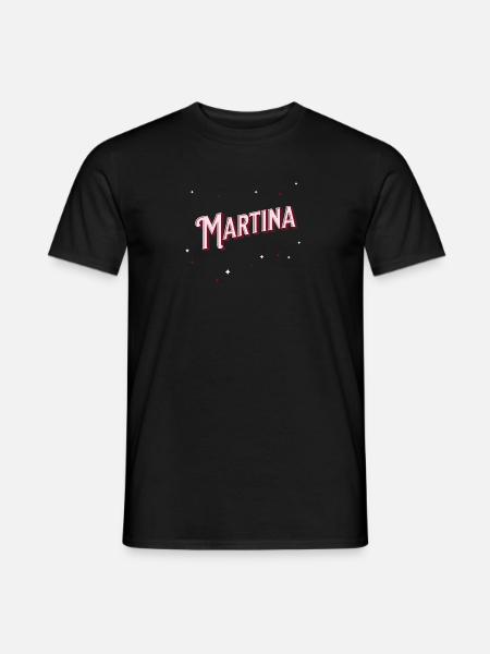 Martina name personalized - Men's T-Shirt - black