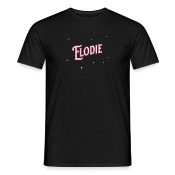 Elodie nomme des noms personnalisés - T-shirt homme - noir - Devant - AI Model Male 178 light (178cm)