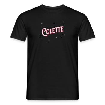 Noms Colette personnalisés - T-shirt homme - noir - Devant - AI Model Male 178 light (178cm)