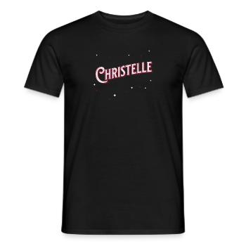 Noms Christelle personnalisés - T-shirt homme - noir - Devant - AI Model Male 178 light (178cm)