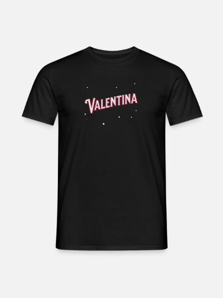Valentina name personalized - Men's T-Shirt - black
