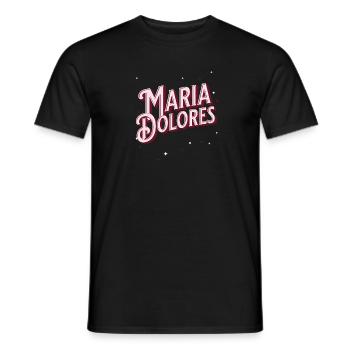 Maria Dolore's name personalized - Men's T-Shirt - black - Front - AI Model Male 178 light (178cm)