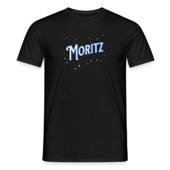 Moritz name personalized - Men's T-Shirt - black - Front - AI Model Male 178 light (178cm)