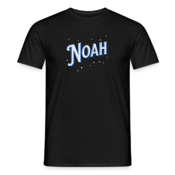 Noah names personalized - Men's T-Shirt - black - Front - AI Model Male 178 light (178cm)