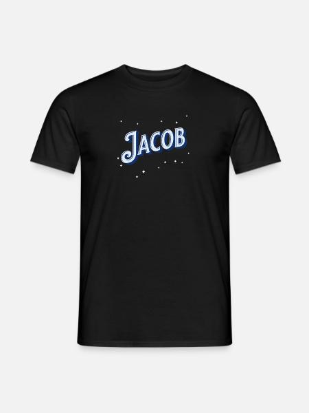 Jacob names personalized - Men's T-Shirt - black