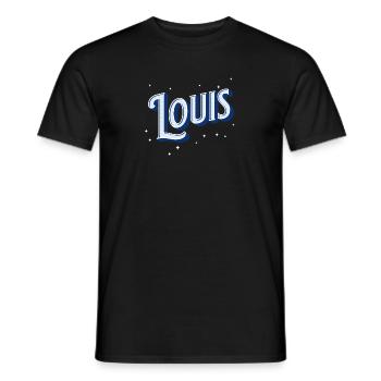 Louis name personalized - Men's T-Shirt - black - Front - AI Model Male 178 light (178cm)