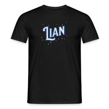 Noms Lian personnalisés - T-shirt homme - noir - Devant - AI Model Male 178 light (178cm)